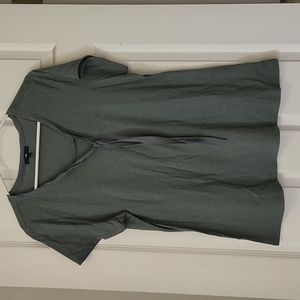 Gap XL Tie Front Tee Shirt Green